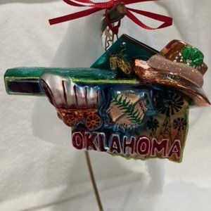 - Christopher Radko Oklahoma Christmas Ornament